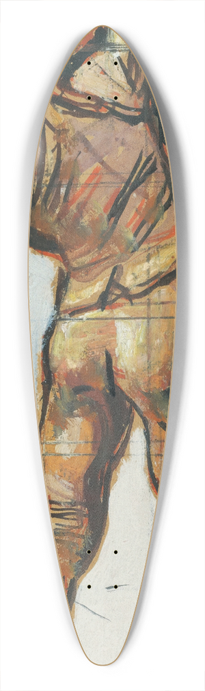 Ferdinand Hodler - Vowing Man (Study For unanimity) 39.3 inch art pintail longboard deck