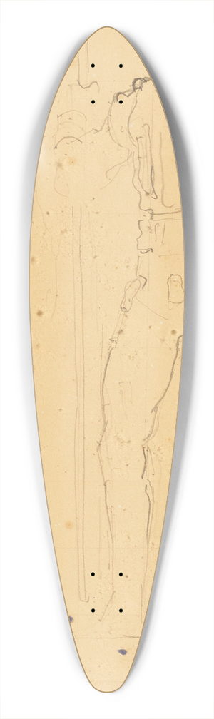 Ferdinand Hodler - Zwei Studien zu Krieger 39.3 inch art pintail longboard deck