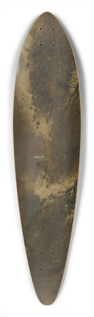 Ferdinand Katona - Gypsy Camp During a Storm 39.3 inch art pintail longboard deck