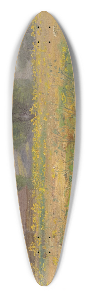 Ferdinand Katona - In the Meadow 39.3 inch art pintail longboard deck