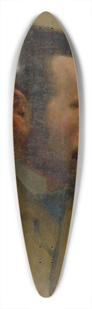 Ferdinand Katona - Self portrait 39.3 inch art pintail longboard deck