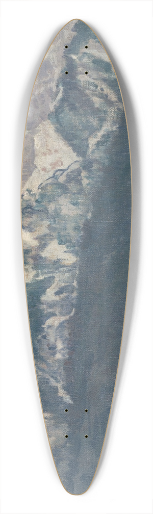 Ferdinand Katona - View of the High Tatras 39.3 inch art pintail longboard deck