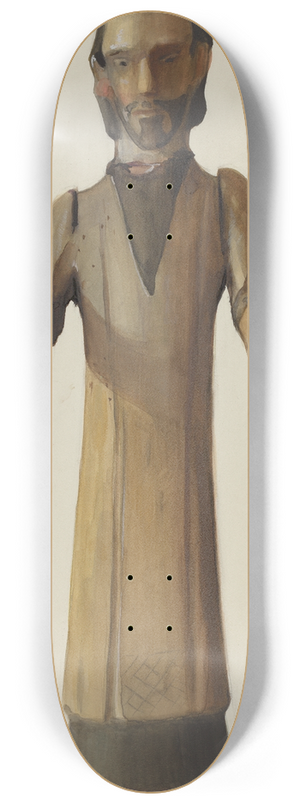 Carl O'Bergh - Bulto (Saint with Hands Extended) 8.25 inch art skate deck