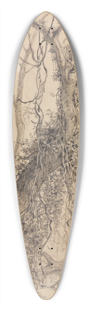 Ferdinand Keller - Jger im Urwald 39.3 inch art pintail longboard deck