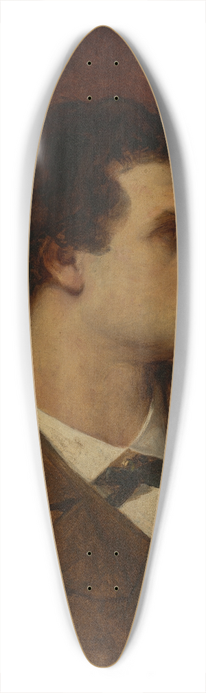 Ferdinand Keller - Portrait of Anselm Feuerbach 39.3 inch art pintail longboard deck