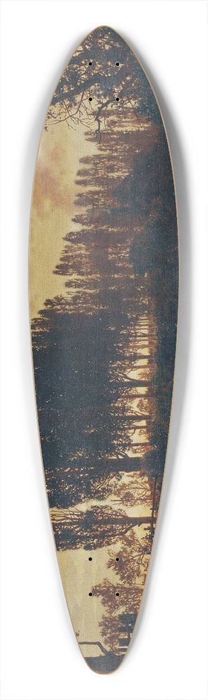 Ferdinand Knab - Bayrische Landschaft 39.3 inch art pintail longboard deck