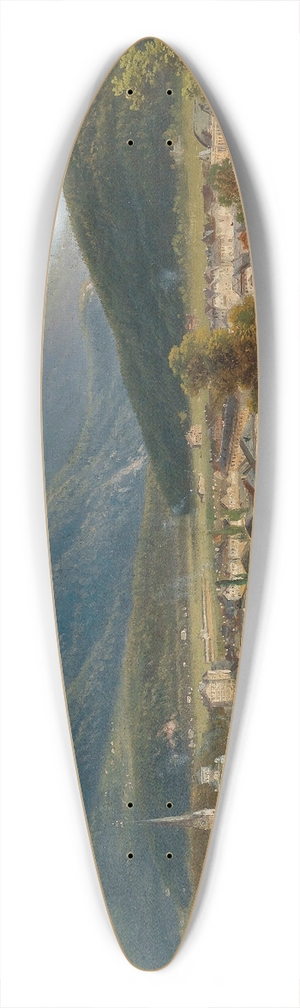 Ferdinand Lepie - Blick auf Ischl und die Kaiservilla 39.3 inch art pintail longboard deck