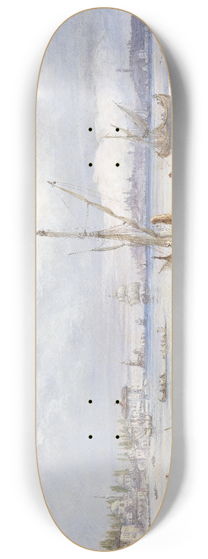 Carlo Bossoli - Blick auf Istanbul 8.25 inch art skate deck