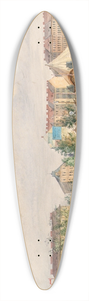 Ferdinand Weckbrodt - Die Whringer Linie in Wien 39.3 inch art pintail longboard deck