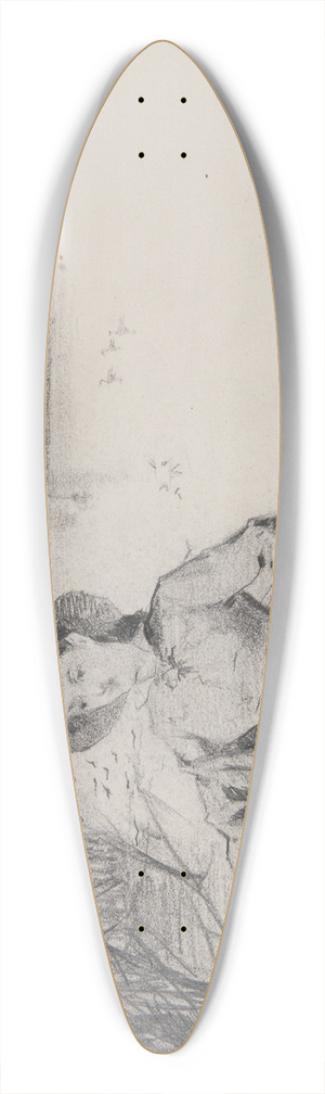Ferdynand Bryll - kobieta w dce 39.3 inch art pintail longboard deck