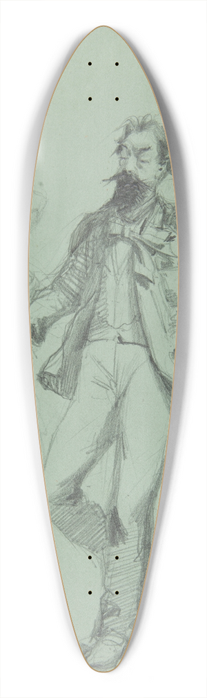 Ferdynand Bryll - scena rodzajowa 39.3 inch art pintail longboard deck