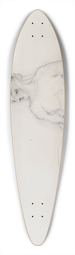 Ferdynand Bryll - szkic siedzcego modzieca 39.3 inch art pintail longboard deck