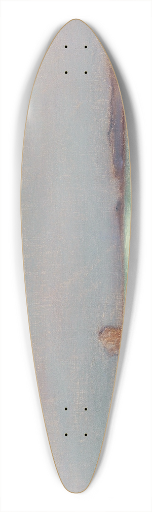 Ferenc Szikszay - Moon Rising over the Sea 39.3 inch art pintail longboard deck