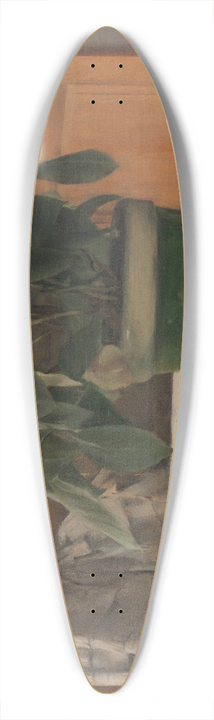 Fernand Khnopff - Hortensia 39.3 inch art pintail longboard deck Fernand Khnopff - Hortensia 39.3 inch art pintail longboard deck
