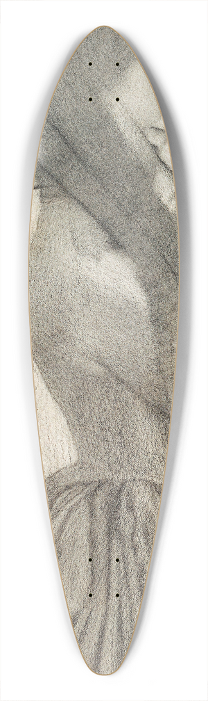 Fernand Khnopff - The Veil 39.3 inch art pintail longboard deck Fernand Khnopff - The Veil 39.3 inch art pintail longboard deck