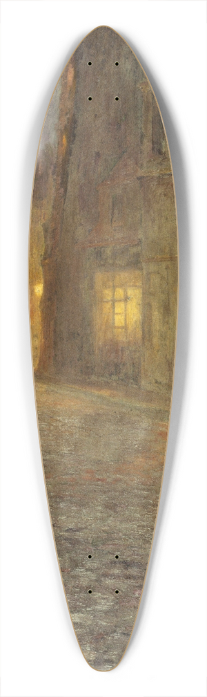 Fernand Maillaud - La rue de la Montagne-Sainte-Genevive 39.3 inch art pintail longboard deck