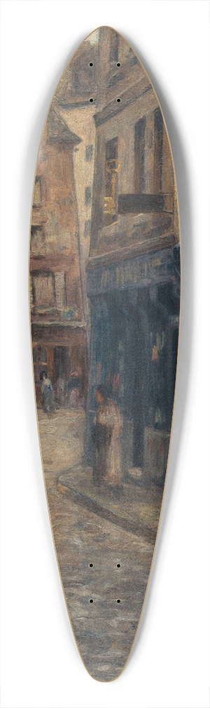 Fernand Maillaud - La rue de Lanneau. Effet de pluie 39.3 inch art pintail longboard deck