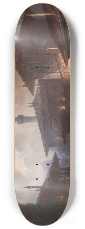 Carlo Bossoli - The Khans Palace Inbakhchisarai, Crimea 8.25 inch art skate deck