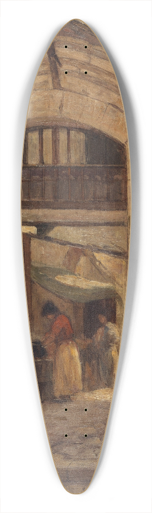 Fernand Maillaud - Porte rue Saint-Jacques 39.3 inch art pintail longboard deck