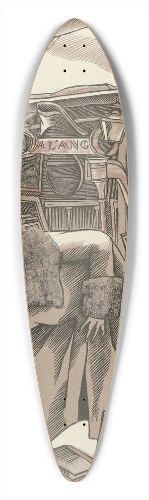 Fernand Simon - Bric-A-Brac 39.3 inch art pintail longboard deck Fernand Simon - Bric-A-Brac 39.3 inch art pintail longboard deck
