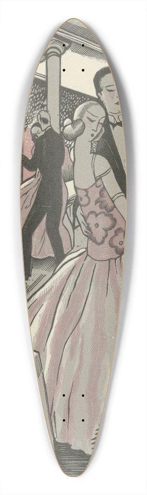 Fernand Simon - Danse 39.3 inch art pintail longboard deck