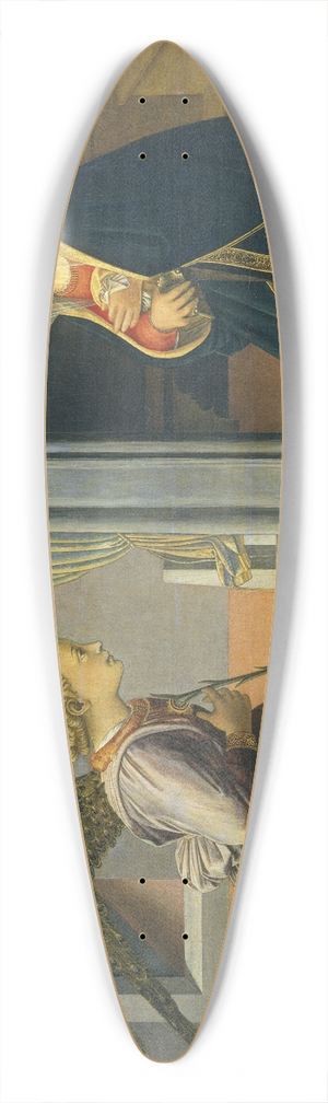 Filippino Lippi - The Annunciation 39.3 inch art pintail longboard deck