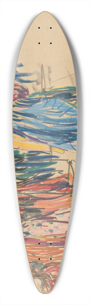 Filipp Malyavin - Children 39.3 inch art pintail longboard deck