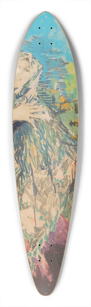 Filipp Malyavin - Dancing Peasant Woman In A Colourful Shawl 39.3 inch art pintail longboard deck