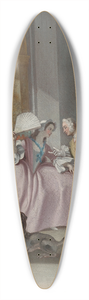 Filippo Falciatore - Ftes Galante 39.3 inch art pintail longboard deck