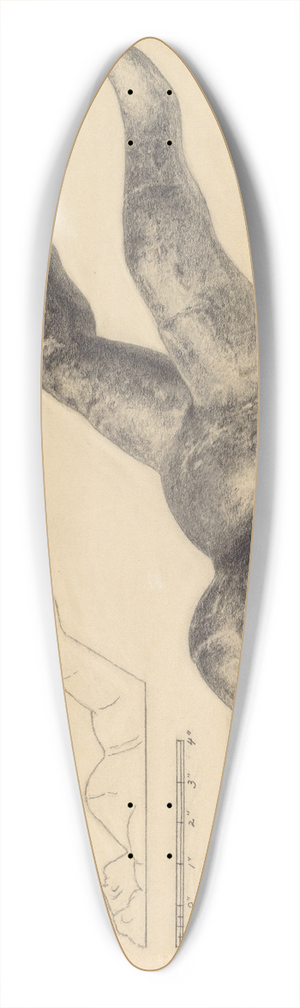 Filippo Porreca - Bootjack 39.3 inch art pintail longboard deck