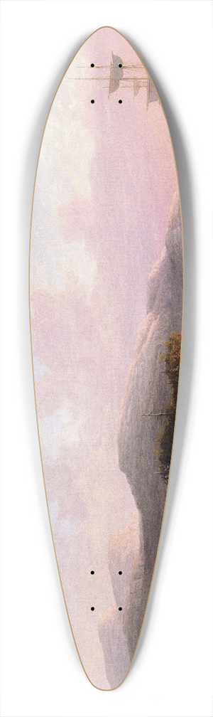 Fitz Henry Lane - Off Mount Desert Island 39.3 inch art pintail longboard deck