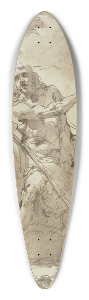 Flaminio Torre - John the Baptist 39.3 inch art pintail longboard deck