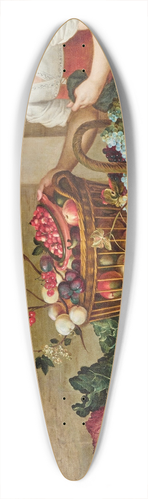 Flemish School - A Young Woman Next To A Table With Fruit In Baskets And Vegetables 39.3 inch art pintail longboard deck Flemish School - A Young Woman Next To A Table With Fruit In Baskets And Vegetables 39.3 inch art pintail longboard deck