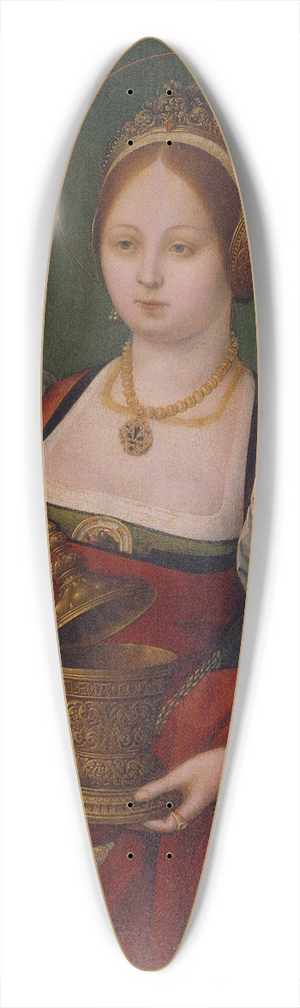 Flemish School - Mary Magdalene 39.3 inch art pintail longboard deck
