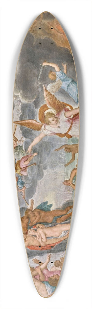 Flemish School - The Last Judgement 39.3 inch art pintail longboard deck