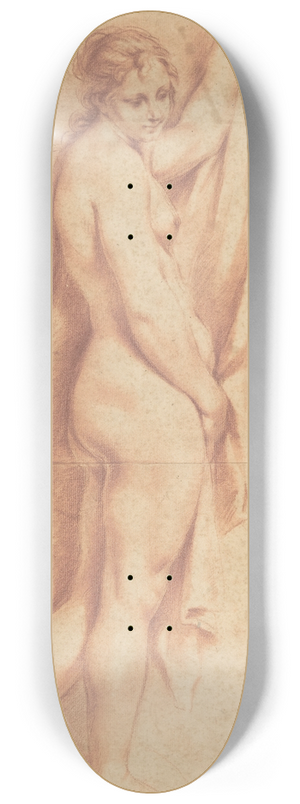Carlo Cignani - Standing Nude Female Figure 8.25 inch art skate deck Carlo Cignani - Standing Nude Female Figure 8.25 inch art skate deck