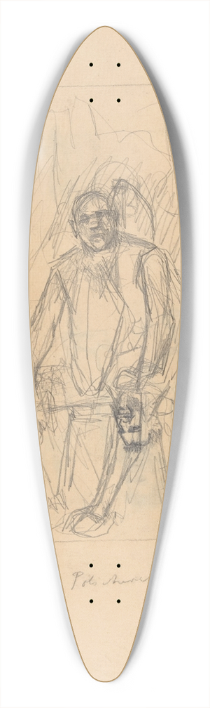 Flicien Rops - Victor Vanhove 39.3 inch art pintail longboard deck