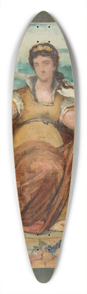 Flix Jobbe-Duval - Loctroi de Paris 39.3 inch art pintail longboard deck