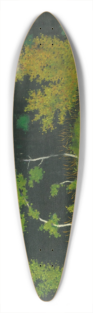 Flix Vallotton - Edge Of The Wood 39.3 inch art pintail longboard deck Flix Vallotton - Edge Of The Wood 39.3 inch art pintail longboard deck