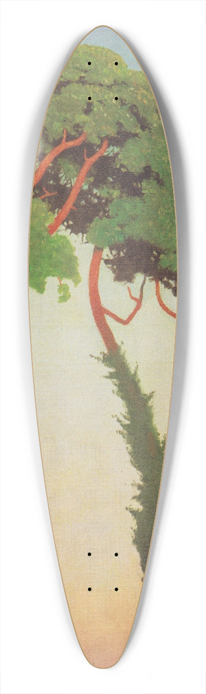 Flix Vallotton - Last sun rays 39.3 inch art pintail longboard deck