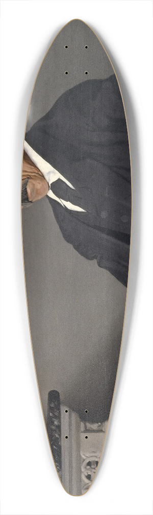 Flix Vallotton - The Old Concierge 39.3 inch art pintail longboard deck