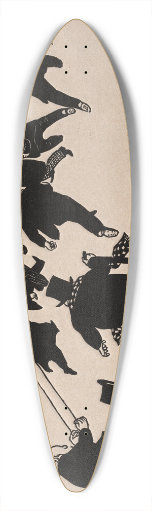 Flix Vallotton - The Protest 39.3 inch art pintail longboard deck Flix Vallotton - The Protest 39.3 inch art pintail longboard deck