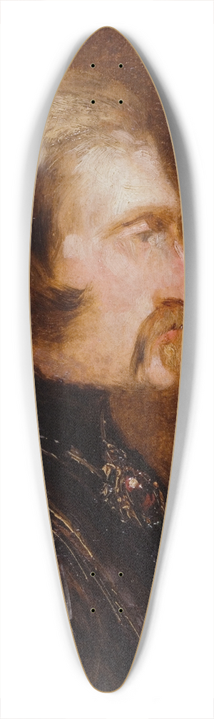 Flix Ziem - Autoportrait en armure 39.3 inch art pintail longboard deck