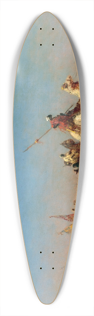 Flix Ziem - Caravane en route vers La Mecque 39.3 inch art pintail longboard deck Flix Ziem - Caravane en route vers La Mecque 39.3 inch art pintail longboard deck