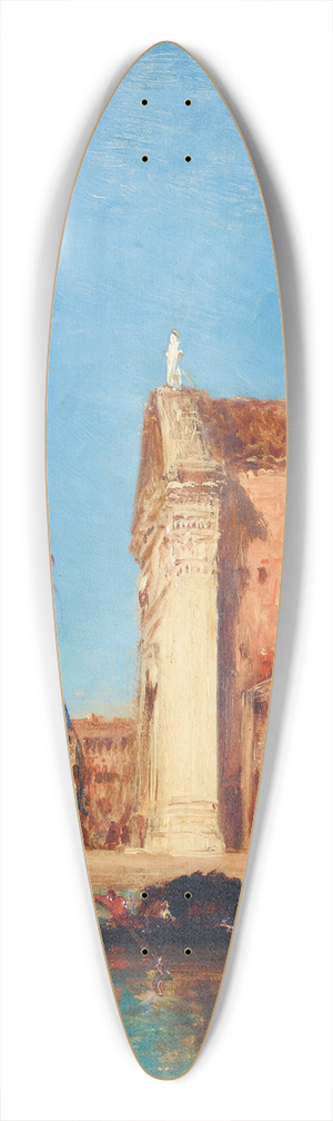 Flix Ziem - Chiesa Dei Gesuati, Venice 39.3 inch art pintail longboard deck