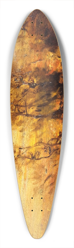 Flix Ziem - Coucher De Soleil 39.3 inch art pintail longboard deck
