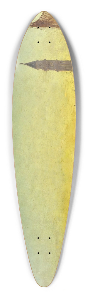 Flix Ziem - Coucher De Soleil  Venise 39.3 inch art pintail longboard deck