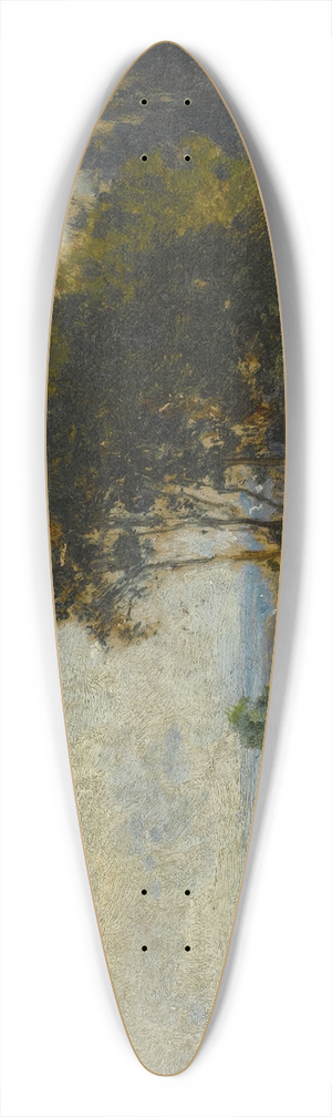 Flix Ziem - Environs de Barbizon 39.3 inch art pintail longboard deck