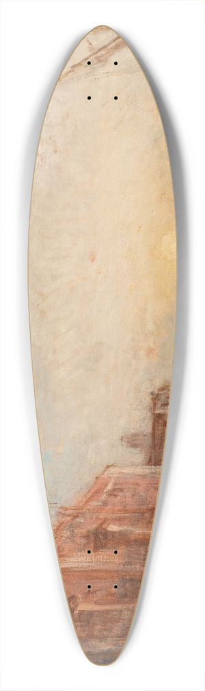 Flix Ziem - Inondation  Venise 39.3 inch art pintail longboard deck