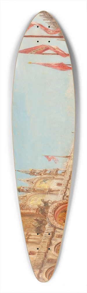 Flix Ziem - La place Saint-Marc, inondation de 1863 39.3 inch art pintail longboard deck